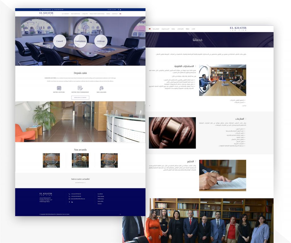 site web cabinet d'avocats d'affaires